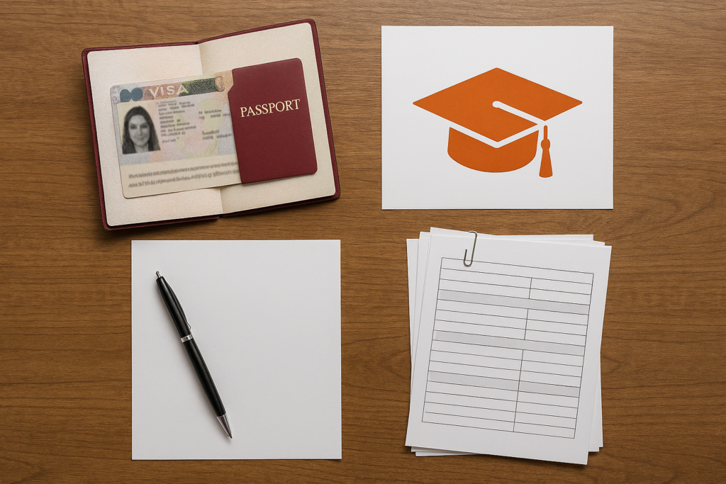 مدارک مورد نیاز برای درخواست ویزای تحصیلی