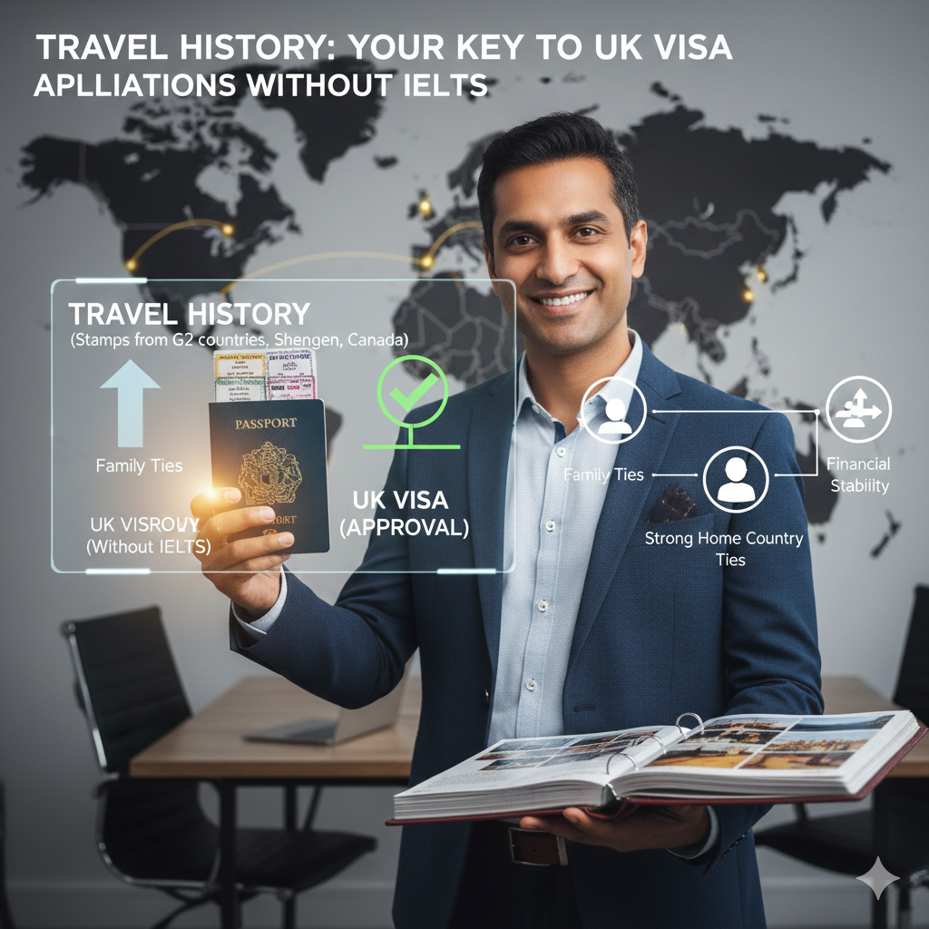 نقش سابقه سفر در موفقیت ویزای بدون آیلتس