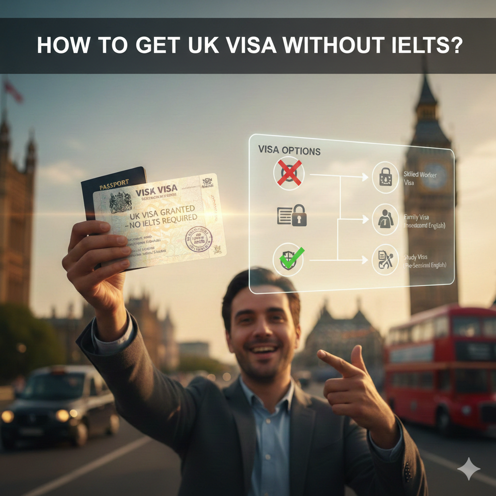 چگونه بدون آیلتس ویزای انگلیس بگیریم؟
